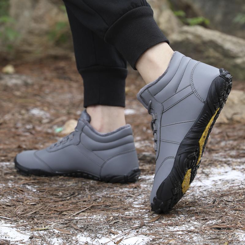 High-top Women's Hiking Shoes Plush Cotton Shoes Men's Winter Warm Snow Boots Trekking Camping Casual Shoes