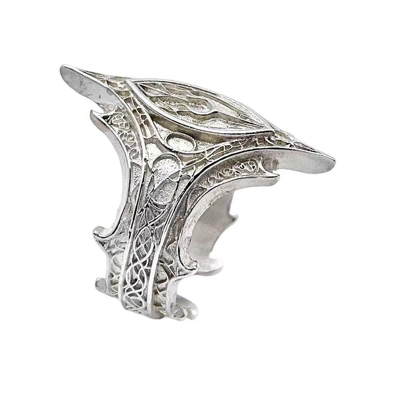 

Gothic Vintage Adjustable Open Ring Dark Classic Creative Holiday Gift adjustable opening серебряный