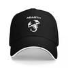 ȘAPCĂ DE BASEBALL LOGO SCORPION ABARTH NEAGRĂ CU MARGINI ALBE DESIGN SPORTIV PENTRU Unisex ȘI Femei ACCESORIU FAN PĂLĂRIE DIN BUMBAC DE ÎNALTĂ CALITATE
