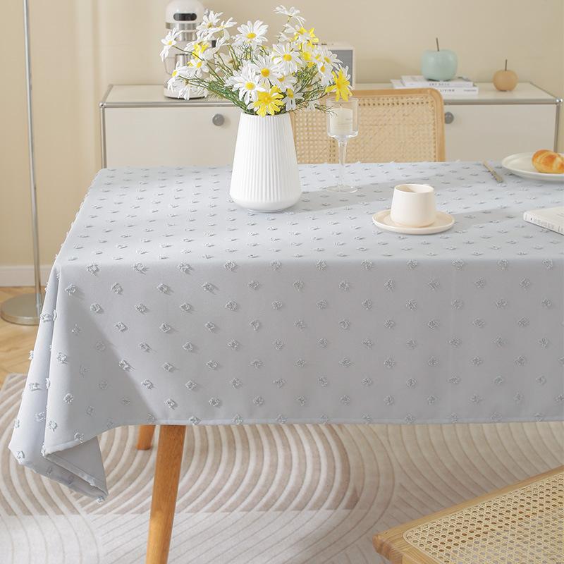 Nordic Simple Cotton And Linen Tablecloth Rectangular Coffee Table Tablecloth Photo Light Luxury Tableware Internet Celebrity Tablecloth