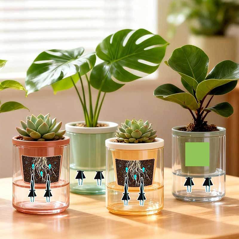 8/12 Stück Bewässerungsspitzen für Zimmerpflanzen Selbstbewässernde Erdspieße Wasserabsorbierende Erdspieße für Hausblumen