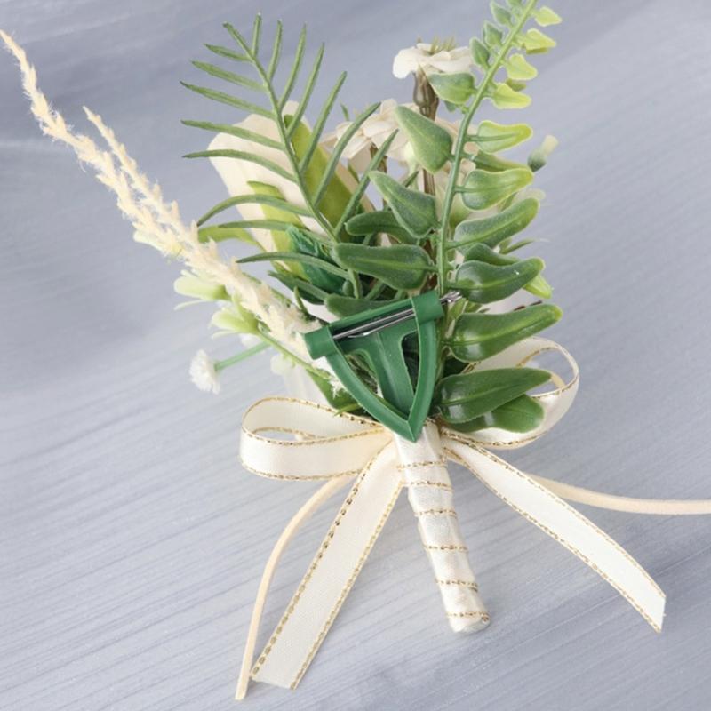 Wedding Boutonnieres Flower Decoration Corsage Flower Artificial Floral Wedding Props Elegant Flower Decors