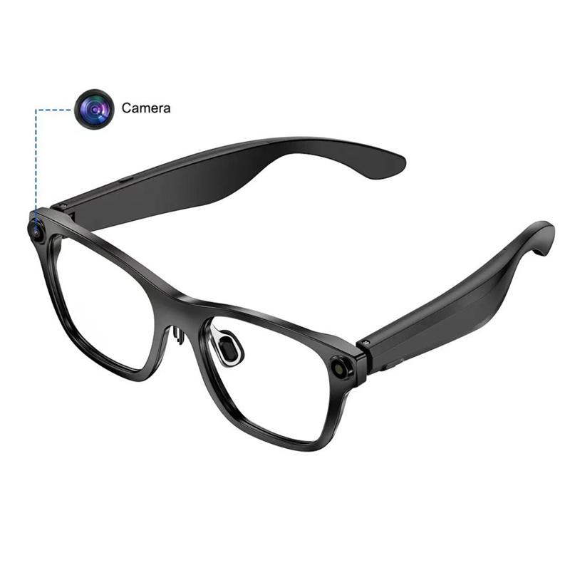 S336 Smart Wearable Glasses Headset Outdoor Sport Music Bluetooth HD Call  Voice Translation 2K HD AI 20MP Camera Glasses
