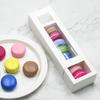 Macaron Box with Transparent Window, Kraft Paper Packaging for Desserts, Cookies, and Pastries