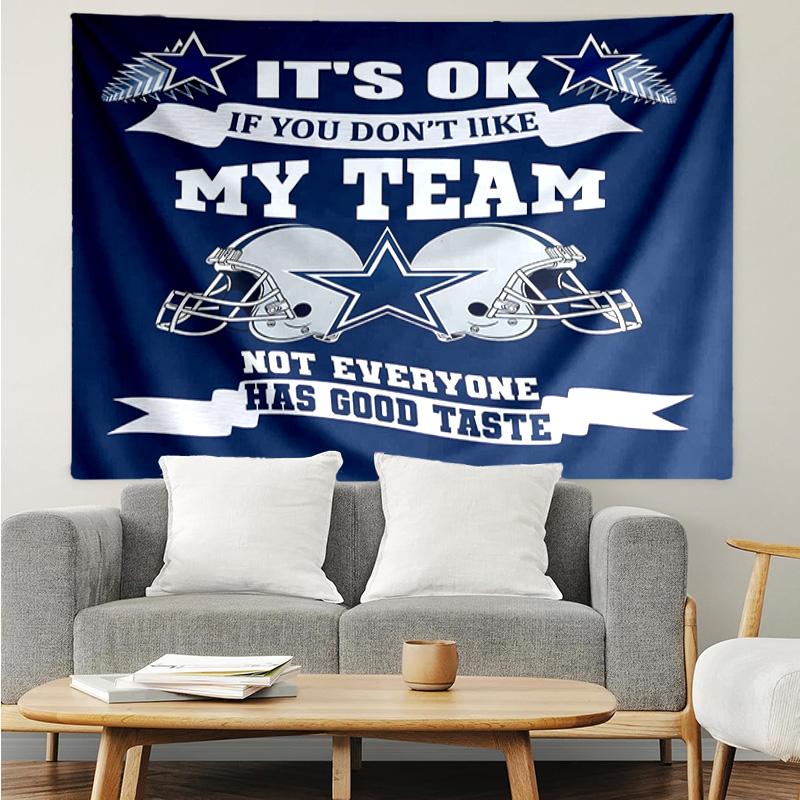 Dallas Cowboys Tapestry for Bedroom Aesthetic Classroom Tapestries Wall Hanging for Living Room Dorm Office,Ideal Creative Gift