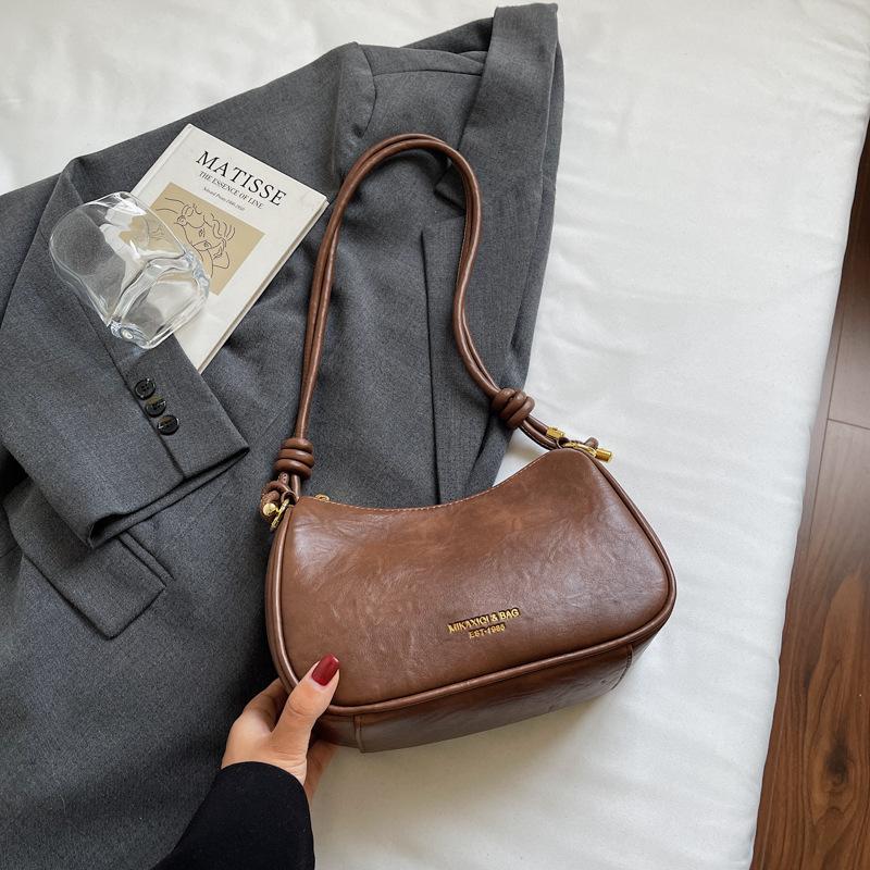 Nischen-Taschen Damen Herbst und Winter vielseitige lässige Schulter-Umhängetasche ins Kissen-Tasche