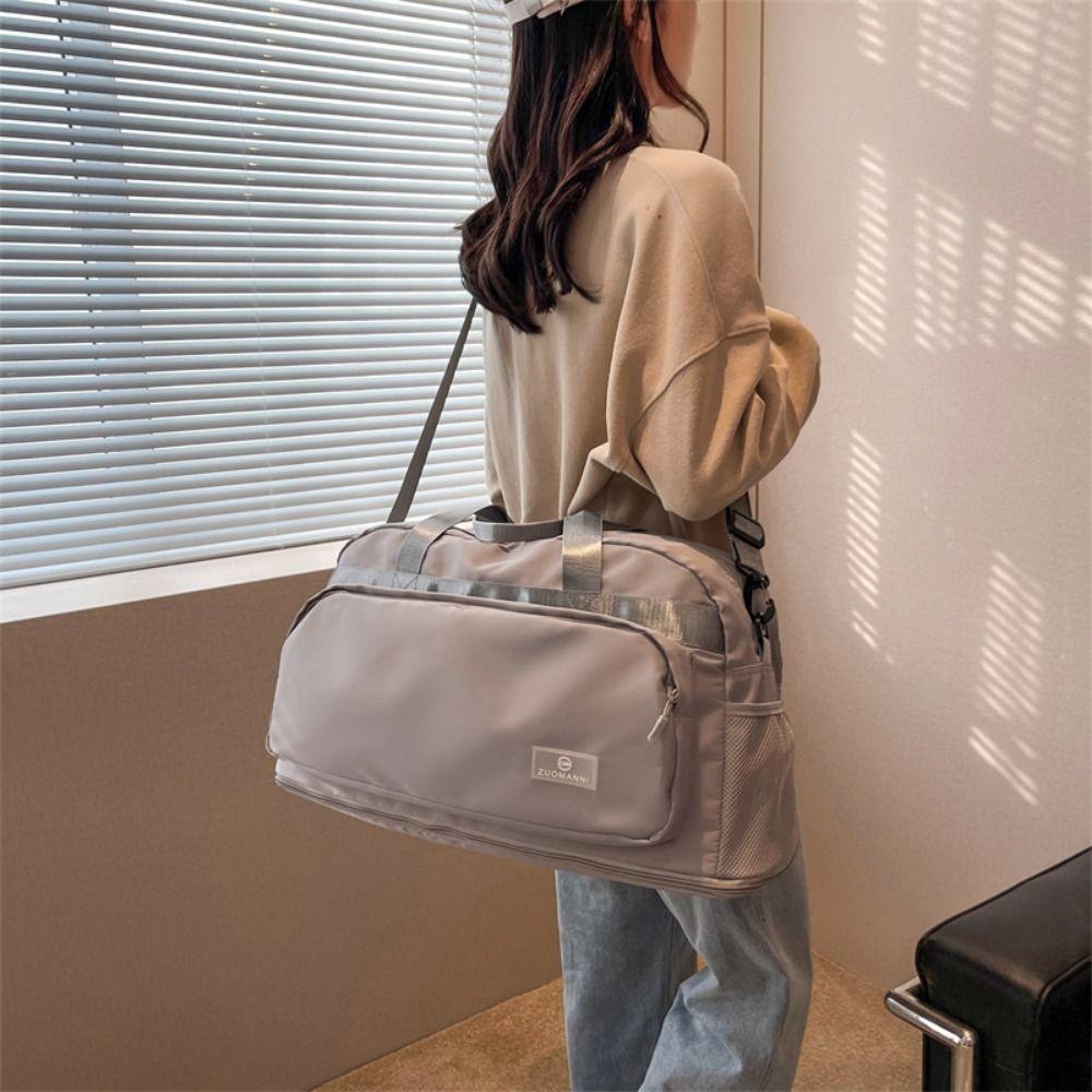 Expandable Women's Fitness Handbag Crossbody Travel Luggage Bag  Short-distance Travel