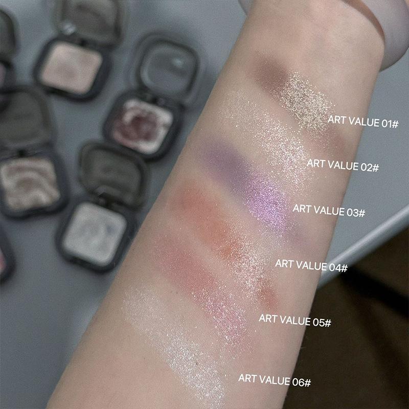 Muddy Dye Mousse Eyeshadow Palette Shimmer Highlighter For Eye Brightening