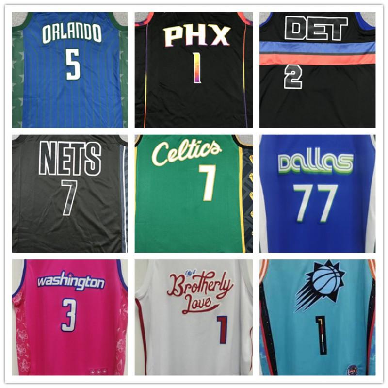 Herren Damen Basketball Trikot Baumwollmischung Team Fan Bekleidung NBA Teams Inklusive Lakers Clippers Suns Magic Nets Hawks Celtics