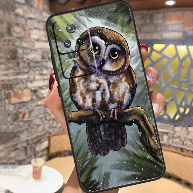 Cute Owls Case For Xiaomi 14T Pro 13T 11T 12T 13 14 15 Ultra POCO X6 X7 Pro X3 X5 M6 F5 F6 Pro Cover