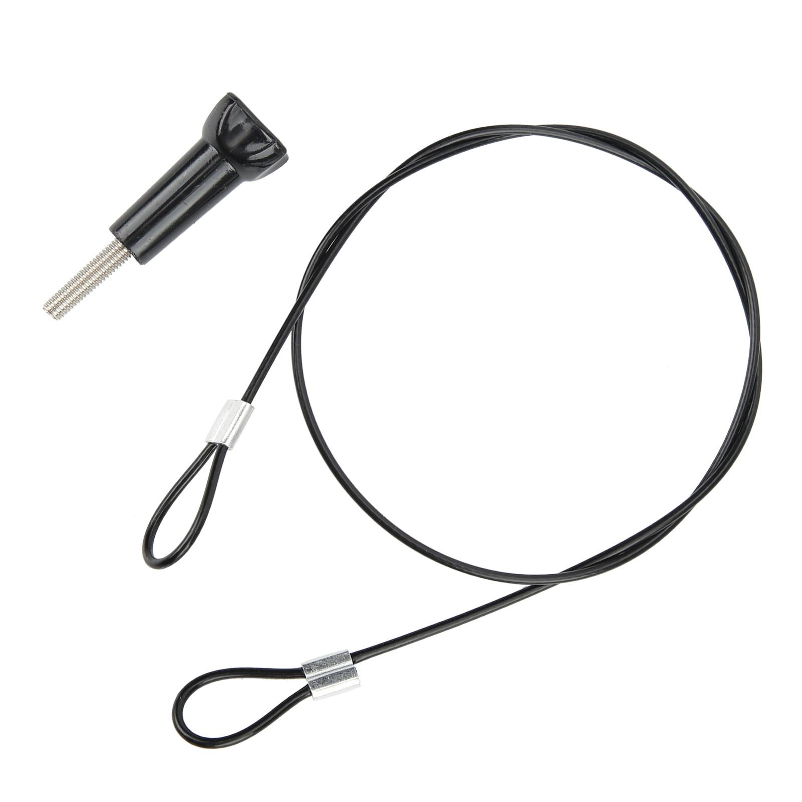 

60cm Stainless Steel AntiLost Tether Lanyard with 1 4in Screw for GOPRO OSMO Action