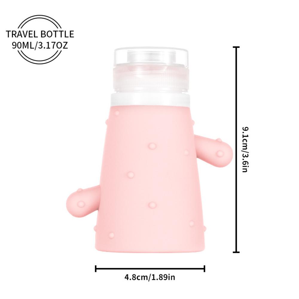 Cactus Bottiglia da Viaggio in Silicone Contenitore per Cosmetici Bottiglia Ricaricabile per Lozione Contenitore Ermetico per Shampoo Tubo Spremibile Bottiglie Vuote
