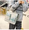 Five-piece Bag Girl Student Plaid Backpack For Junior High School Students