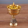 Su Gong Style Brass Ghee Lamp: Long-Burning Copper Offering for Buddha