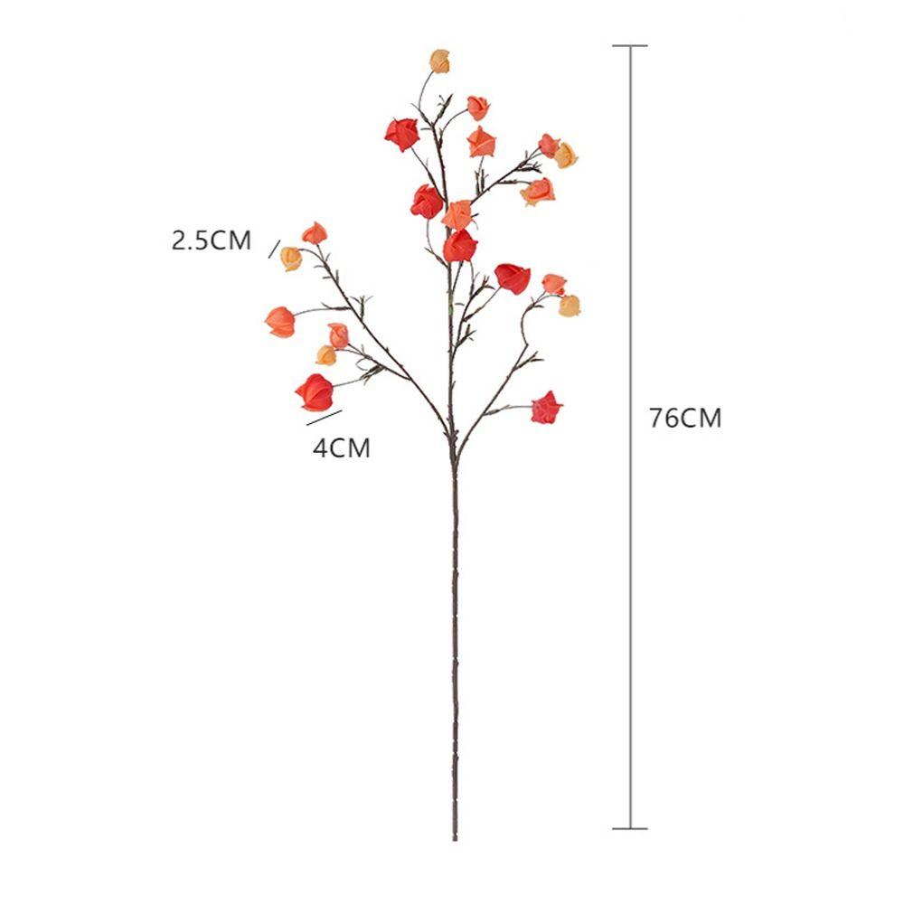 Realistic Artificial Lantern Flower Handmade Real Touch Simulation Enkianthus Chinensis Elegant Fake Plants