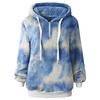 Damen Winter Freizeit Mode Locker Plüsch Kordelzug Kapuzenjacke