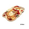 Soft Plush Cartoon Doormat Carpet Christmas Theme Pattern Cat Shaped Mat  Entryway