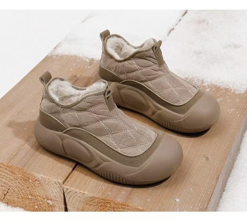 

Женская обувь хлопковая обувь зимняя новая бархатная утолщенная обувь для снега женские универсальные повседневные нескользящие короткие ботинки женская хлопковая обувь теплая обувь 40