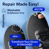 Self-adhesive Shoe Patches To Repair Damage To The Sides of Shoes, Repair Holes In The Lining, and Wear Patches To The Heel of Sports Shoes
