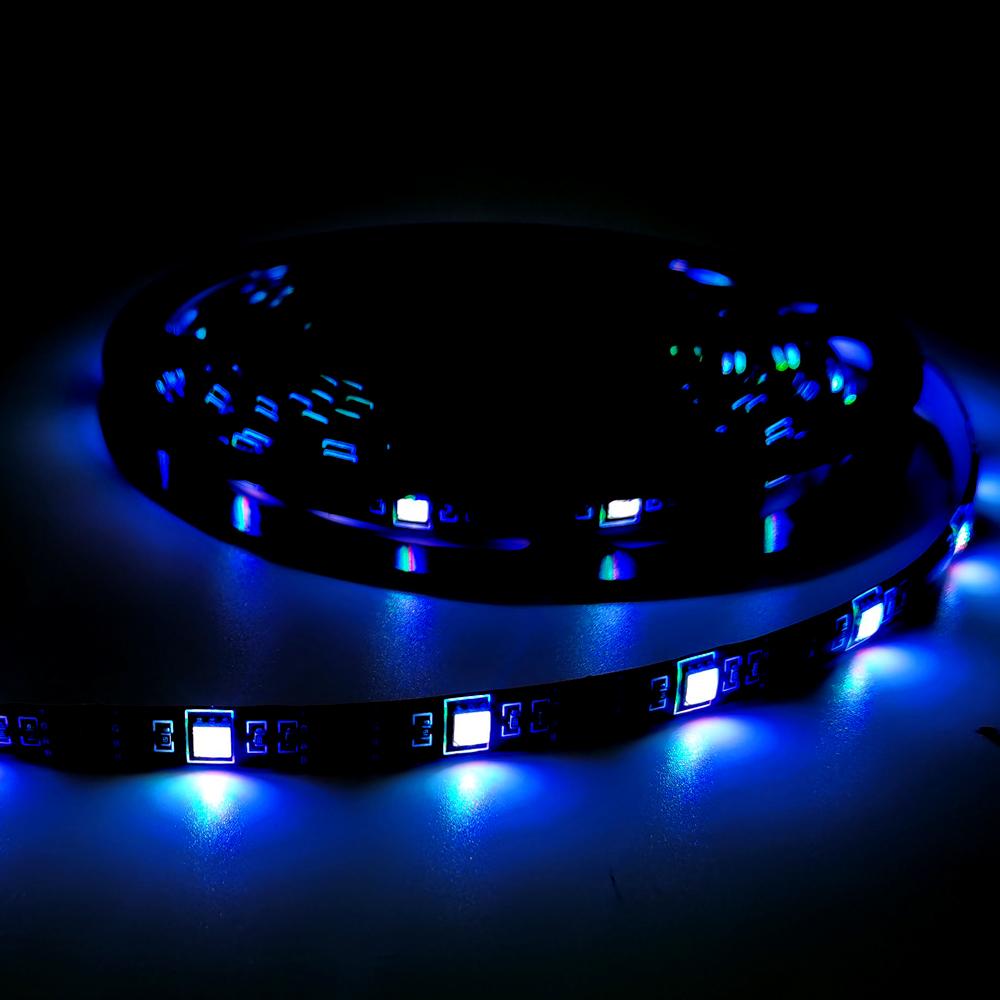 5M USB LED Strip Lights with 24-Key Remote – RGB Backlighting for TV, Keyboard & Home Decor