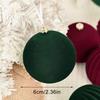 Velvet Christmas Balls Green 12pcs Flocked Christmas Tree Ornaments Assortment for Xmas Tree Holiday Decor