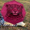 1PC leopard pattern Automatic Open/Close Umbrella Compact Folding Umbrella with 8-Rib Shaft lightweight esign, Fashion Lovers1241A