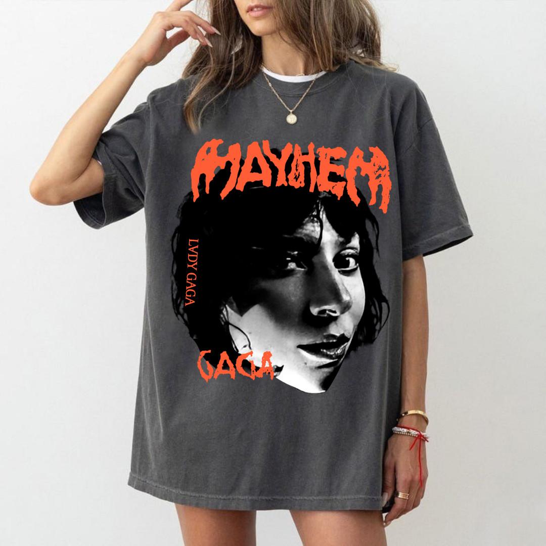 Lady Gaga The Mayhem Ball Tour 2026 Shirt Vintage Pop Concert Tee L