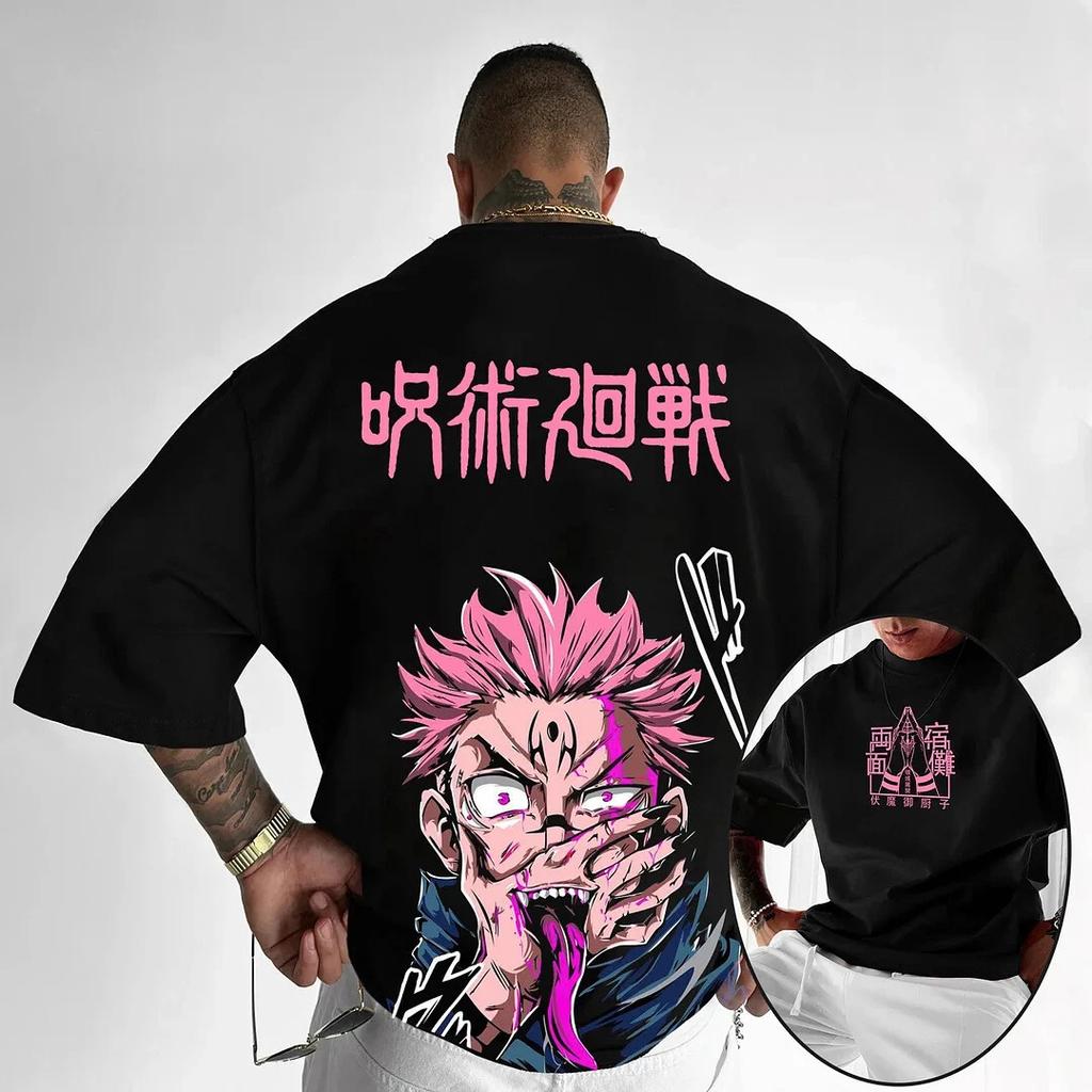 Jujutsu Kaisen Ryomen Sukuna Anime T-Shirt Shirt Kostüme Baumwolle Baumwolle Unisex