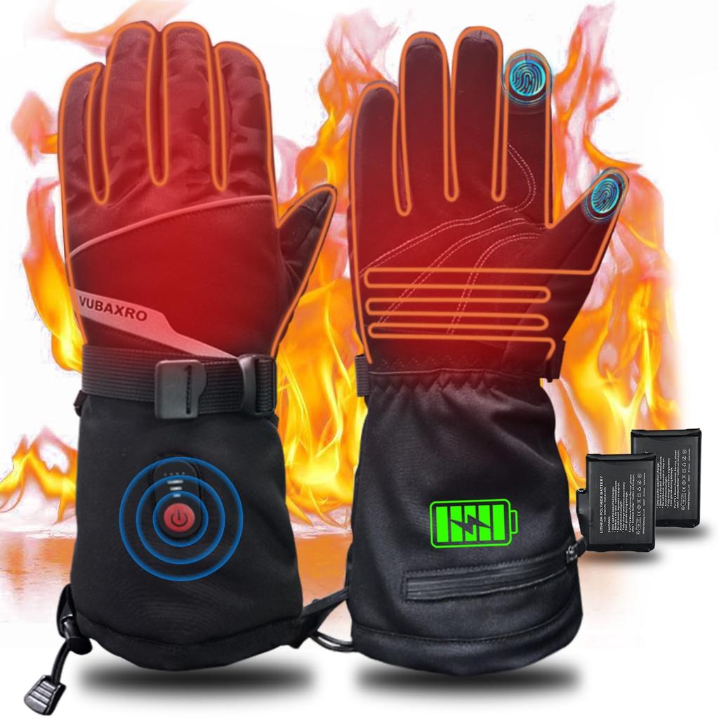 Electric Heated Gloves for Electric Heating Heating Maximum Temperature of Immediate Warming in 3 3 Level Temperature Touch Panel Cold Weather Outdoor