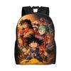 Kid Goku Flying On Nimbus Dragon Ball Backpack  Cute Backpacks Youth Hiking Big High School Bags Design Rucksack