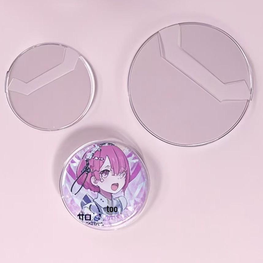 Clear Round PVC Badge Protector and Storage Sleeve