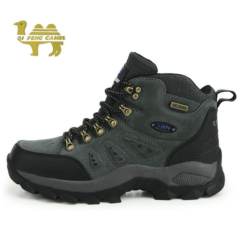 

Autumn and winter high-top outdoor hiking shoes, non-slip and wear-resistant men s and women s shoes, one piece of hiking shoes 37
