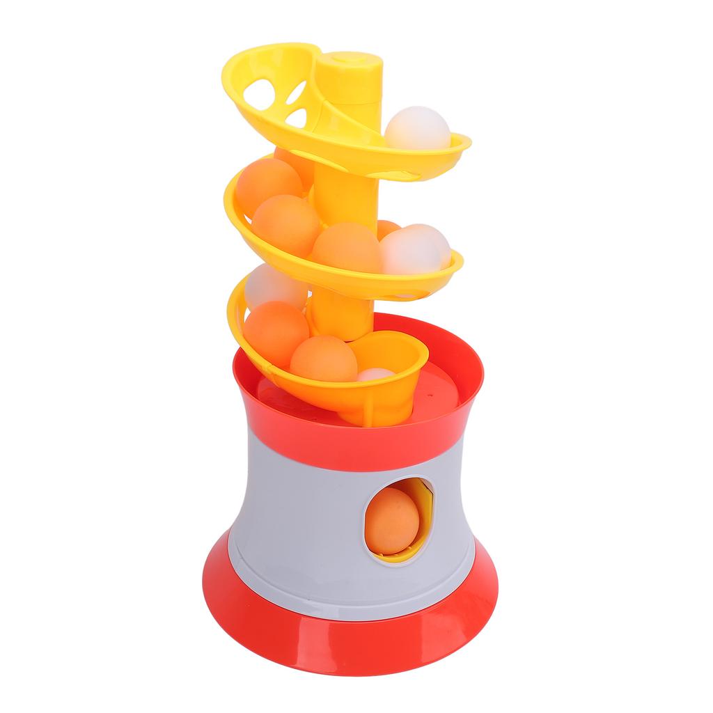 Table Tennis Launcher Portable Table Tennis Trainer Automatic Launcher Robot with Remote Control and 16 Balls