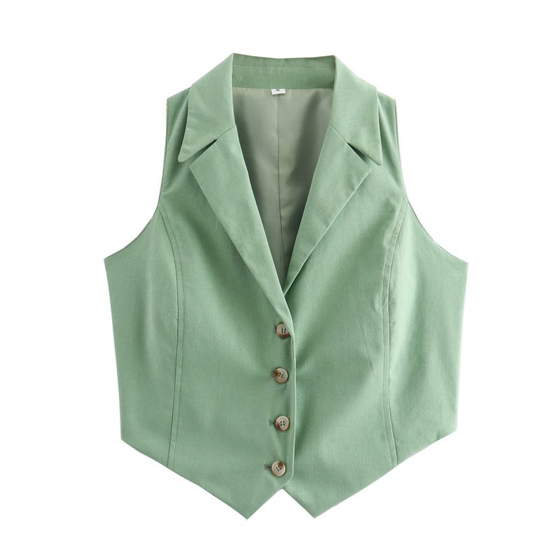Kaslead New Arrival Women's Clothing Fashion Style Fashion Casual Easiest for Match Minimalist 6 Color Knot Vest Vest Tops