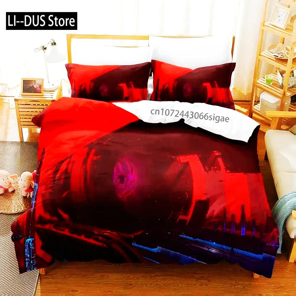 3D Print Sci Fi Structure Bedding Set Duvet Cover Bed Set Quilt Cover Pillowcase Comforter King Queen Size Boys Adult Bedding