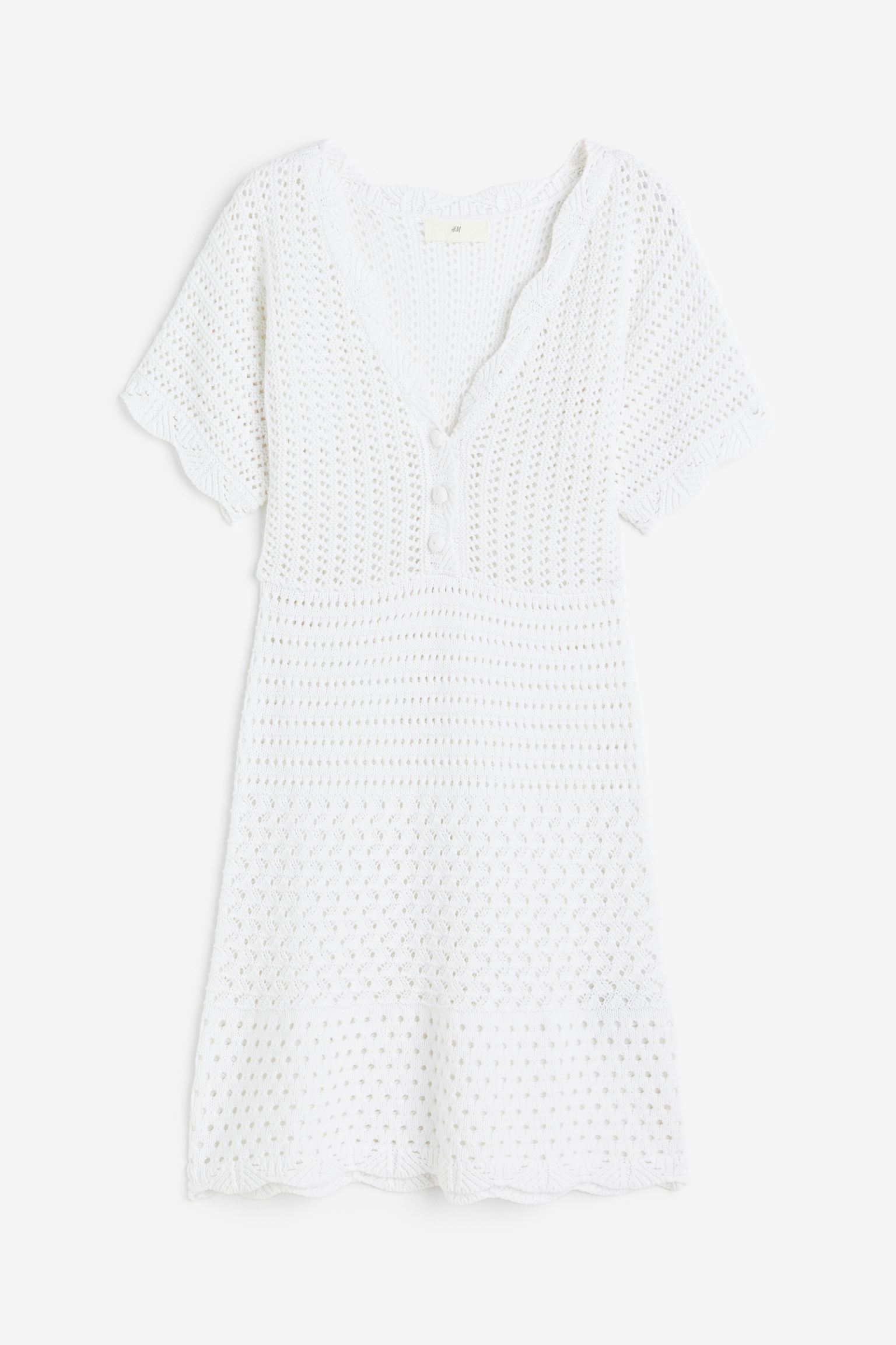 

Crochet-look dress