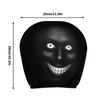 2Pcs Universal Car Headrest Covers Halloween Horror Face Printing Design Breathable Elastic Car Seat Headrest Cover Dustproof