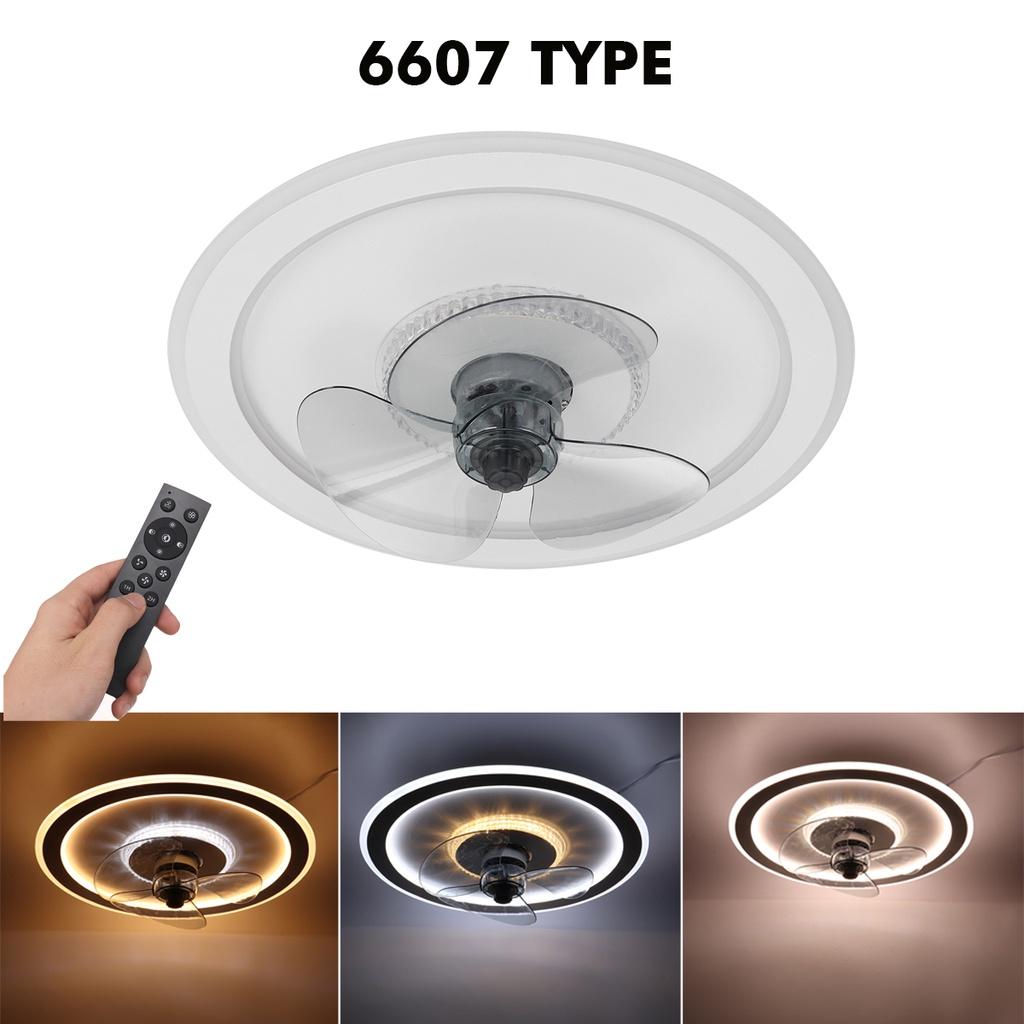 110-180V 3Color Ceiling Fan Lamp Modern With Remote Control Bedroom Decorative Ceiling Fan with Lamp Electric Fan Ventilator Lamp 6607 Type
