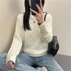 Dames Herfst Winter Los Gebreide Trui Zacht Warm Lange Mouw Effen Kleur Casual Oversized Pullover Dagelijkse Streetwear Tops