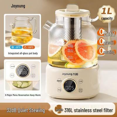 Joyoung 1L Glass Tea Maker and Health Pot CN Plug (adapter Included)