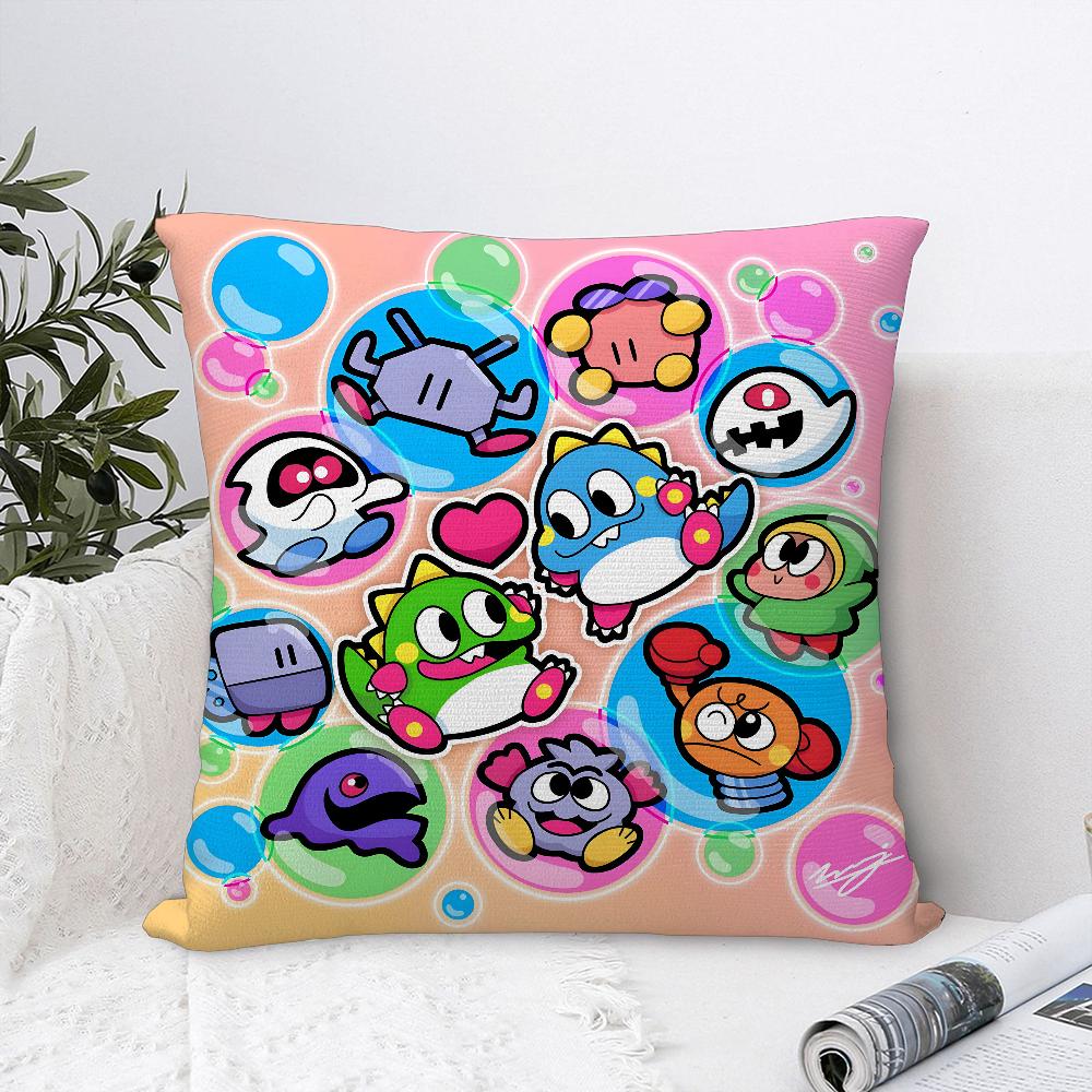 Game Bubbles B-Bobble Pillow Case Sofa Decorative Home Double-Sided Printing Short Plush Cushion Cover Throw Pillow Cover Gifts