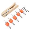 6pcs Adjustable Depth Countersink Drill Bit Set HSS Construction Adjustable Drill Bit  Woodworking