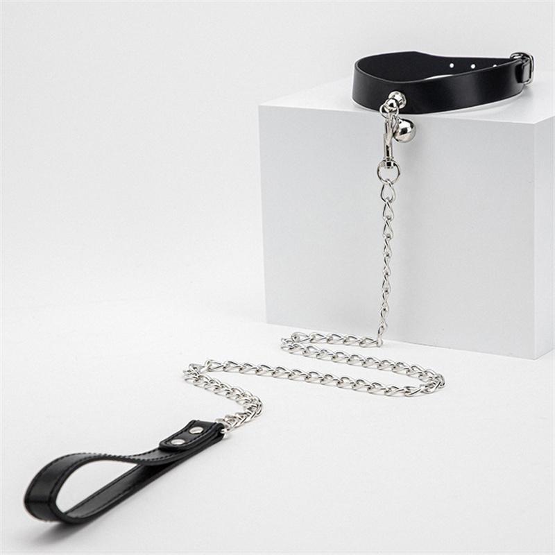Sexy Punk Choker Collar Leather Bondage Body Cosplay Goth Jewelry Women Gothic Necklace Harajuku Accessories Belt Fashion SM Traction Chain