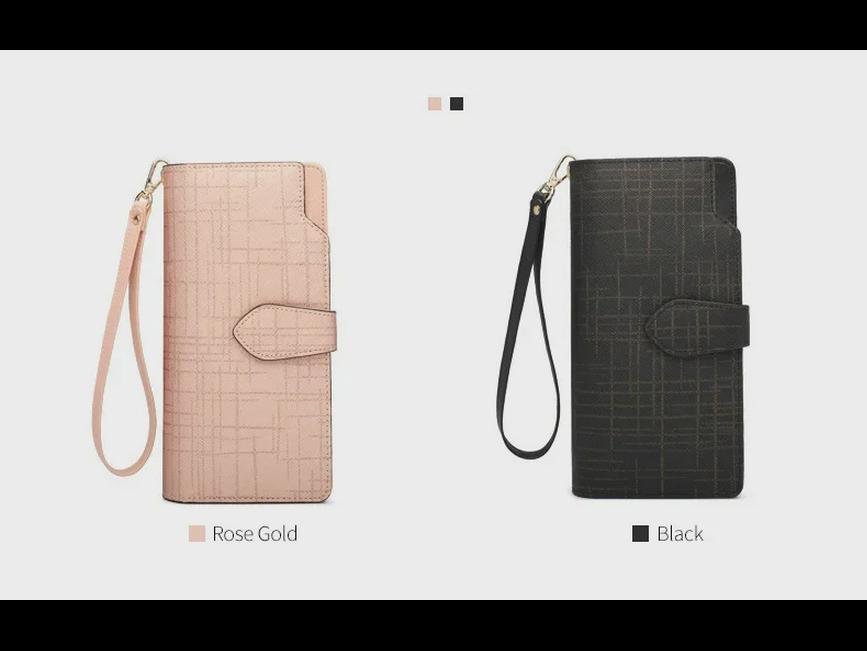 Women's 2024 Luxury Two-Layer Cowhide Long Clutch Wallet