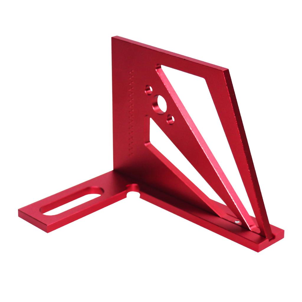 Kątomierz kątowy do obróbki drewna ze stopu aluminium, kątomierz trójkątny, linijka do pomiaru układu, odpowiedni dla inżyniera cieśli