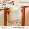 Luxuriöser Wandmontierter Mülleimer ohne Bohren - Groß, Stilvoll & Niedlich für Küche & Badezimmer
