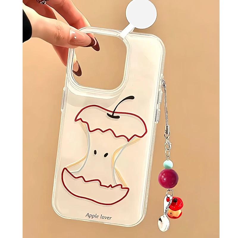 Ins Wind Red Yellow Blue Line Apple iPhone Apple 17/16 Mobile Phone Case 15 White Background IMD14 Set Air