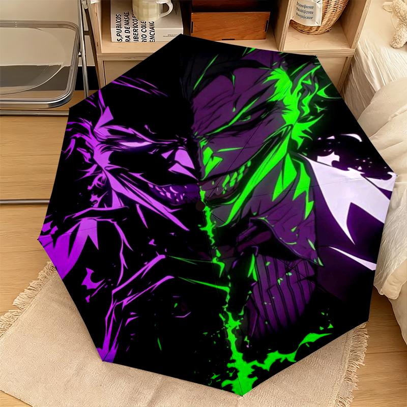 1PC Joker's Iconic Costume Automatic Umbrella - Suitable Travel Outdoor Portable Umbrella Birthday Gift Daily Essentials