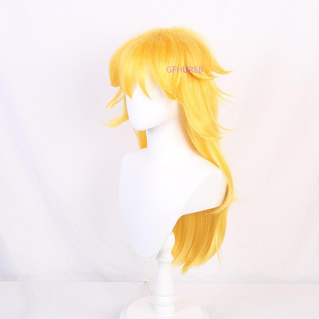 Princess Peach Cosplay Anime Wig for Cultural and School Includes Wig Wig, Heat-Resistant, Costumes, Halloween, Festivals, Festivals. Net.