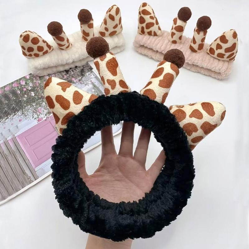 Spa Headband Multi-type Can Choose Giraffe Hairband Woman Makeup Headband